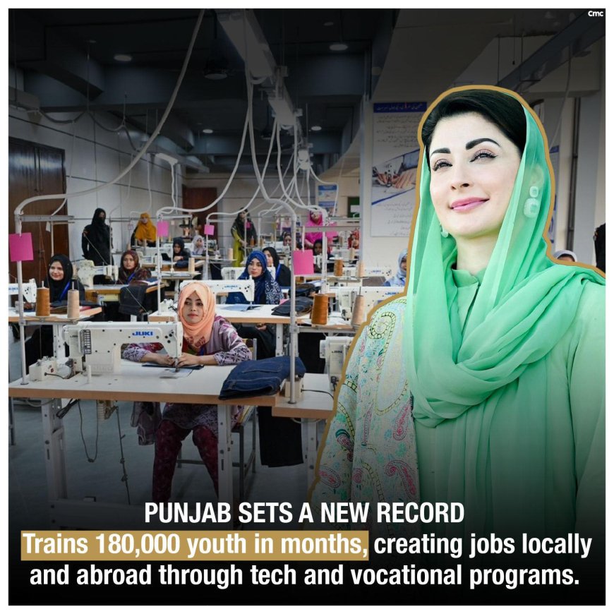 Punjab Govt Set`s New Record to train 180,000 yout in Months