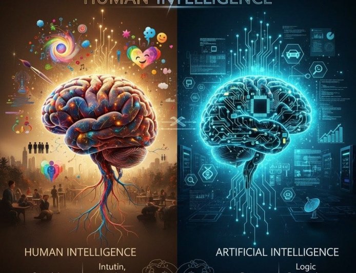 AI vs Human Intelligence: Differences, Similarities, and the Future.