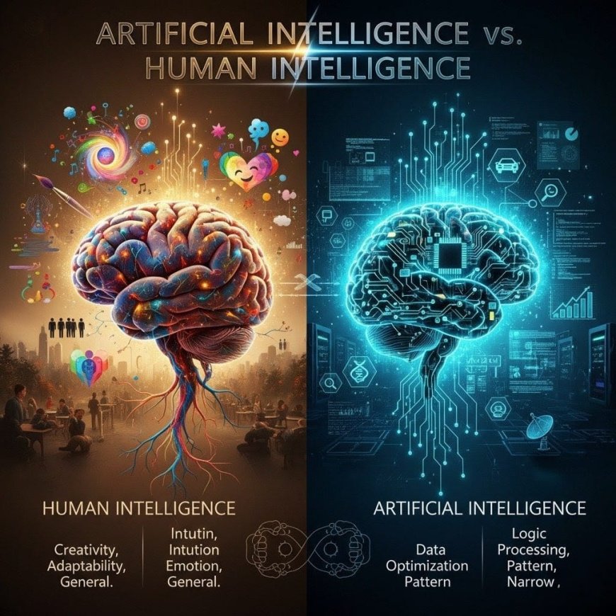 AI vs Human Intelligence: Differences, Similarities, and the Future.