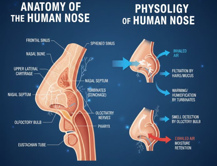 Anatomy and Physiology of the Human Nose