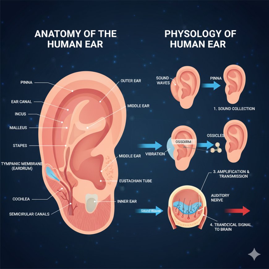 ANATOMY AND PHYSIOLOGY OF HUMAN EAR