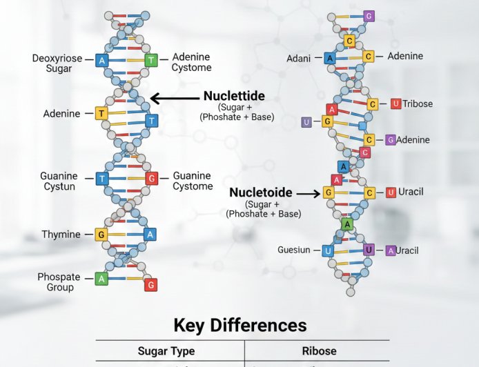 Structure of DNA Double Helix and RNA (Easy & Detailed Explanation)(FBISE recommended Topic)